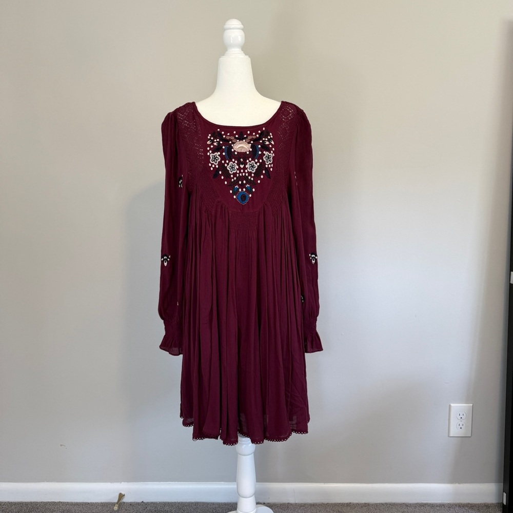 NWT Free People Flowy Long Sleeve Dress - Size M
